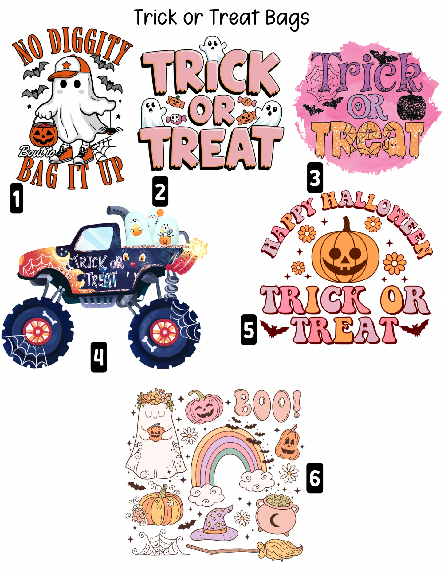 Halloween trick or treat bags