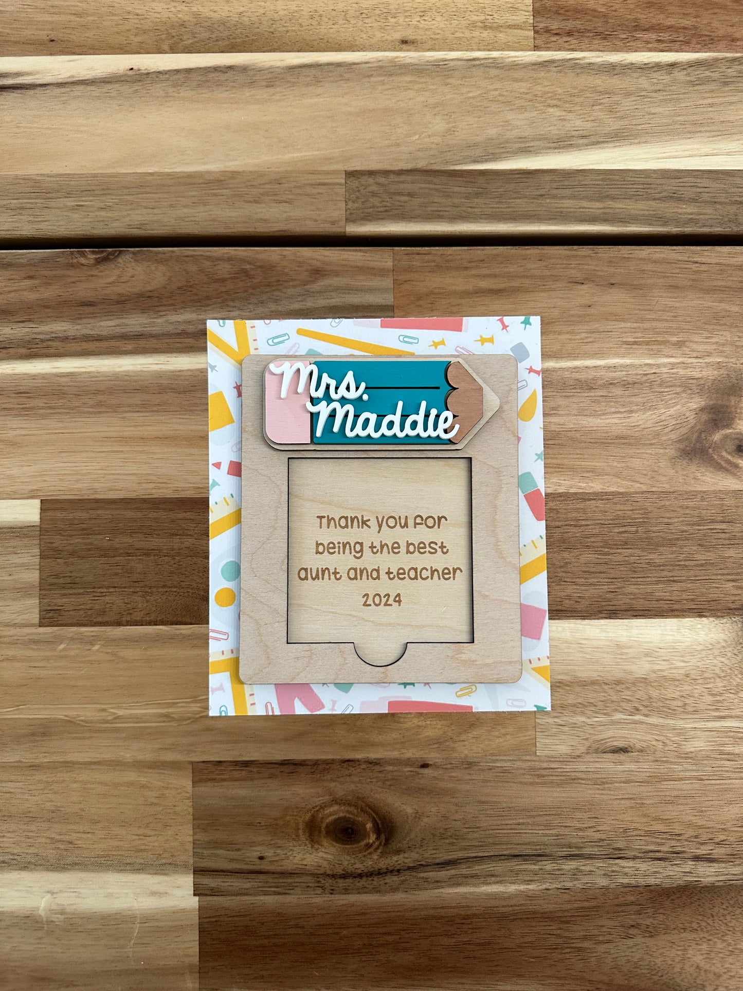 Teacher Post it note Holder