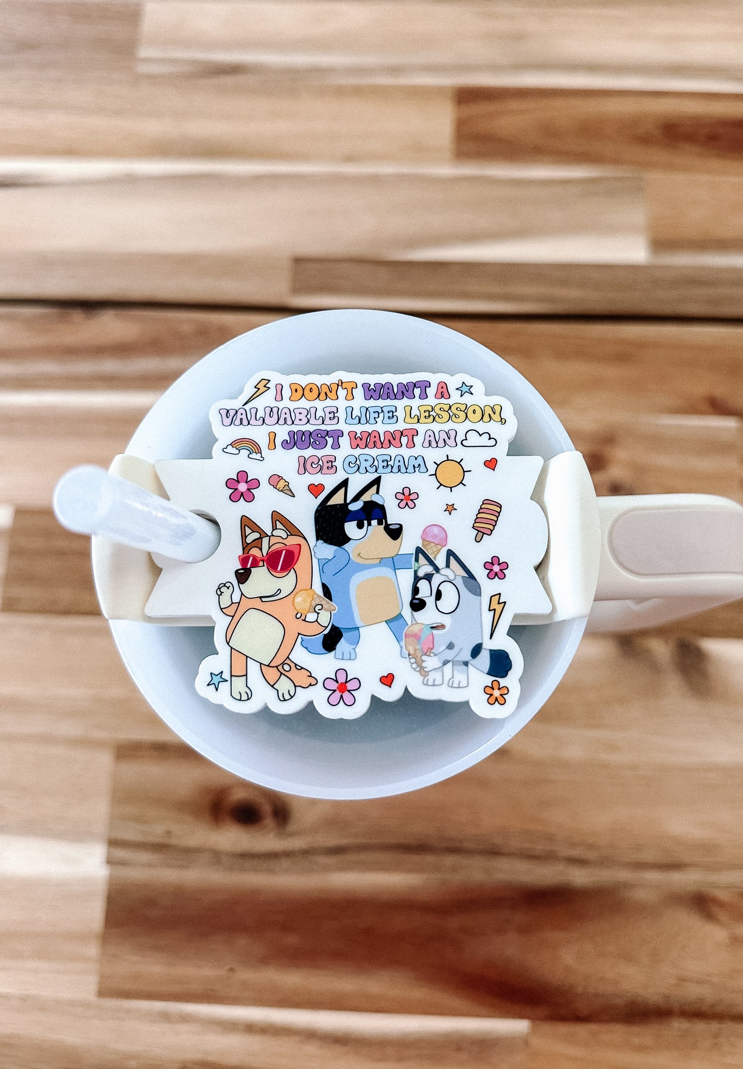 Bluey Stanley topper Sublimated