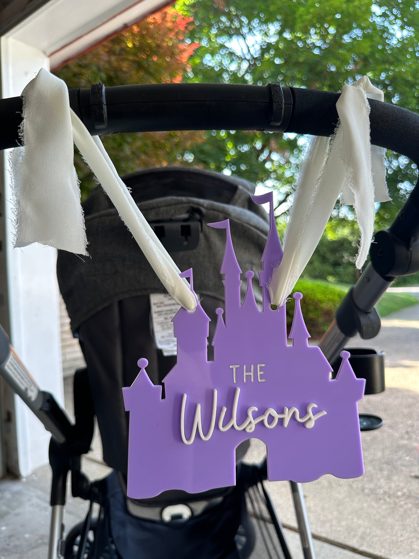 Disney Castle Stroller Sign
