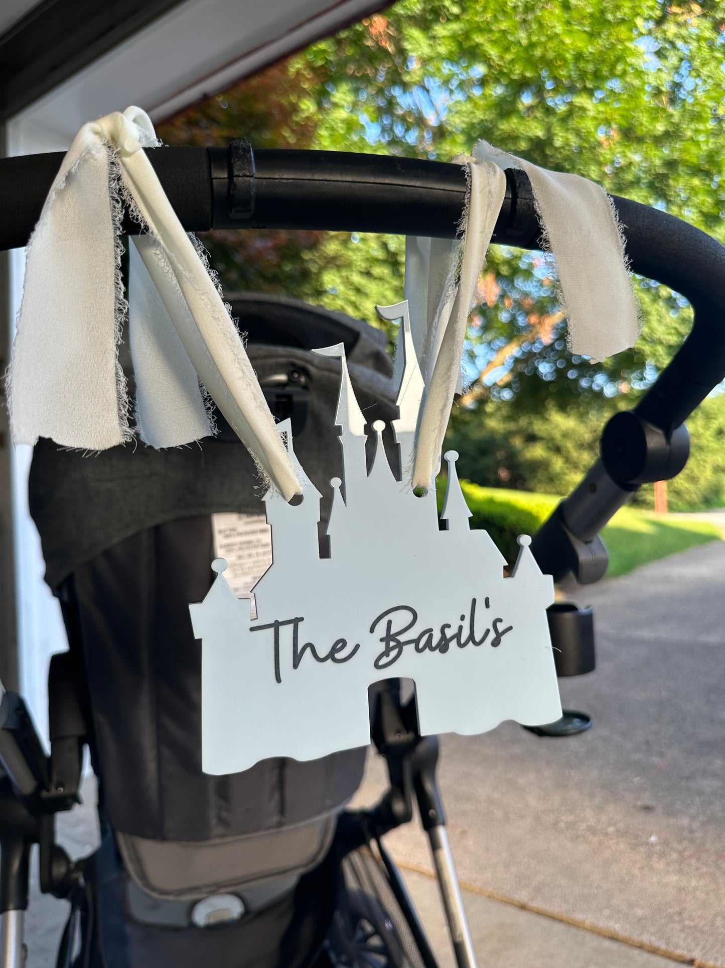 Disney Castle Stroller Sign