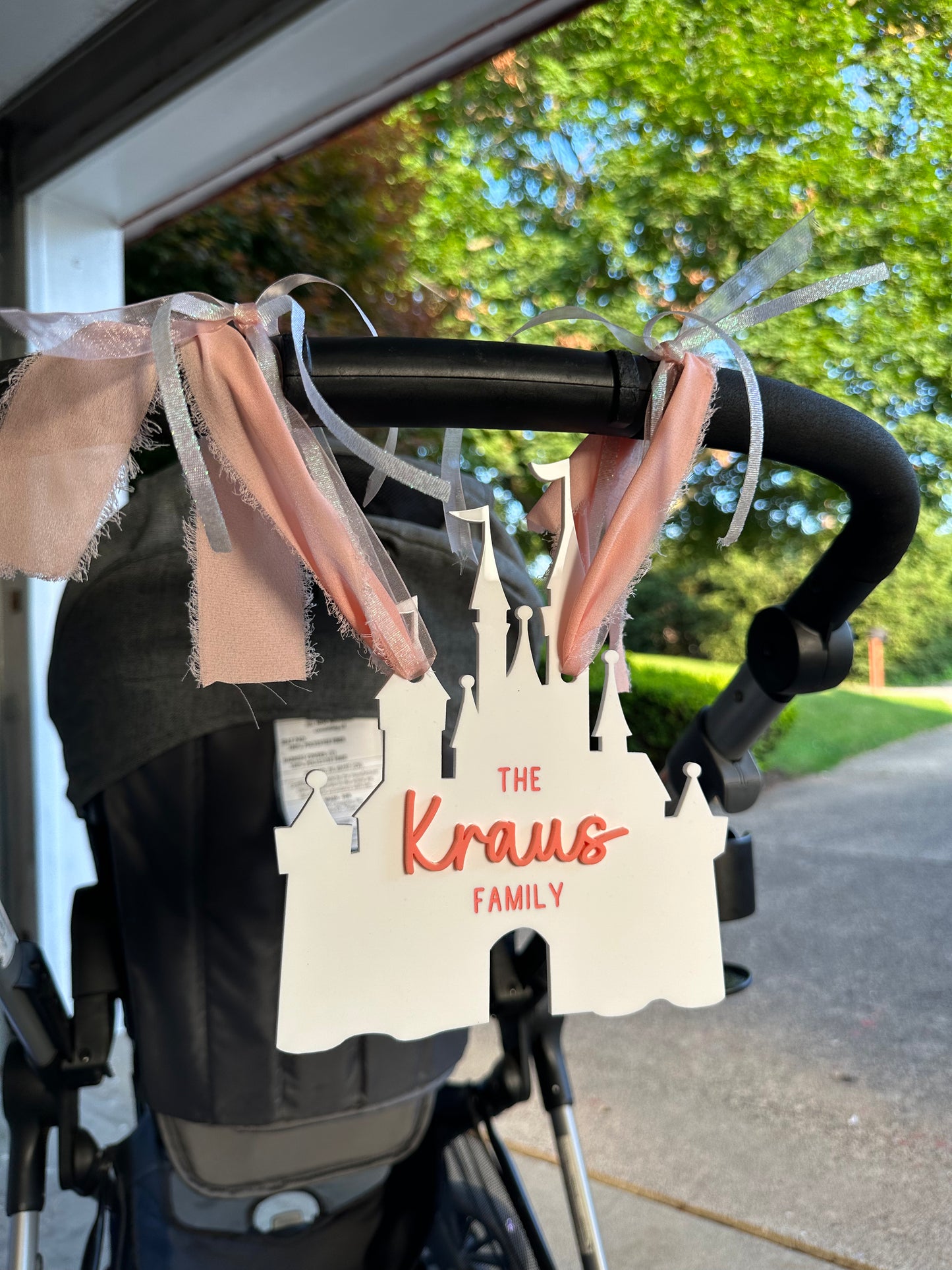 Disney Castle Stroller Sign