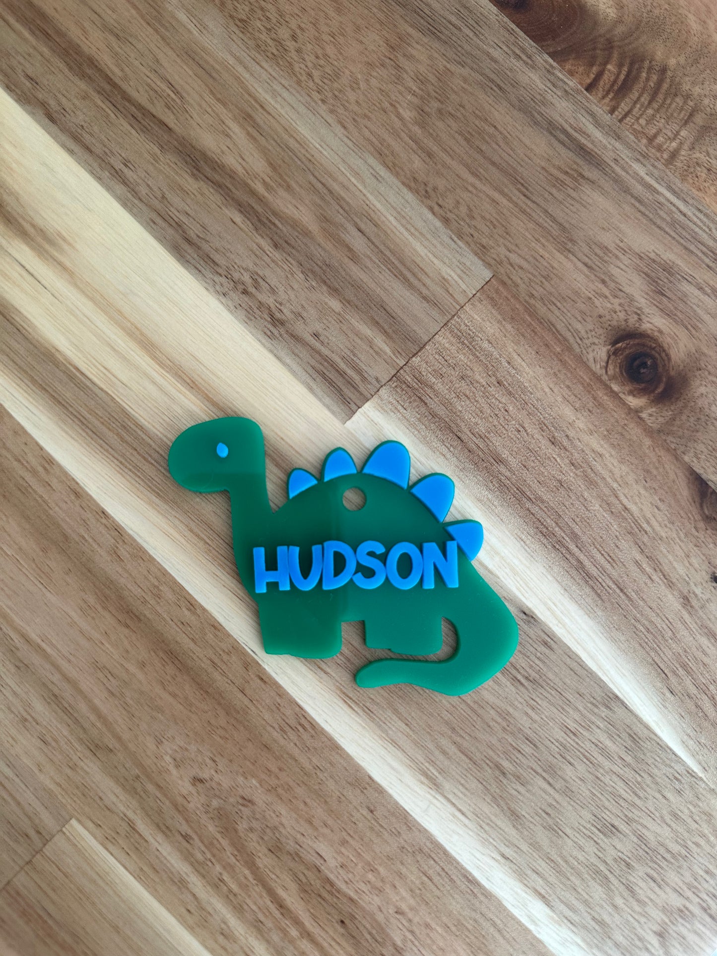 Dinosaur Book Keychain 3D KeyChain Acrylic Name Tag