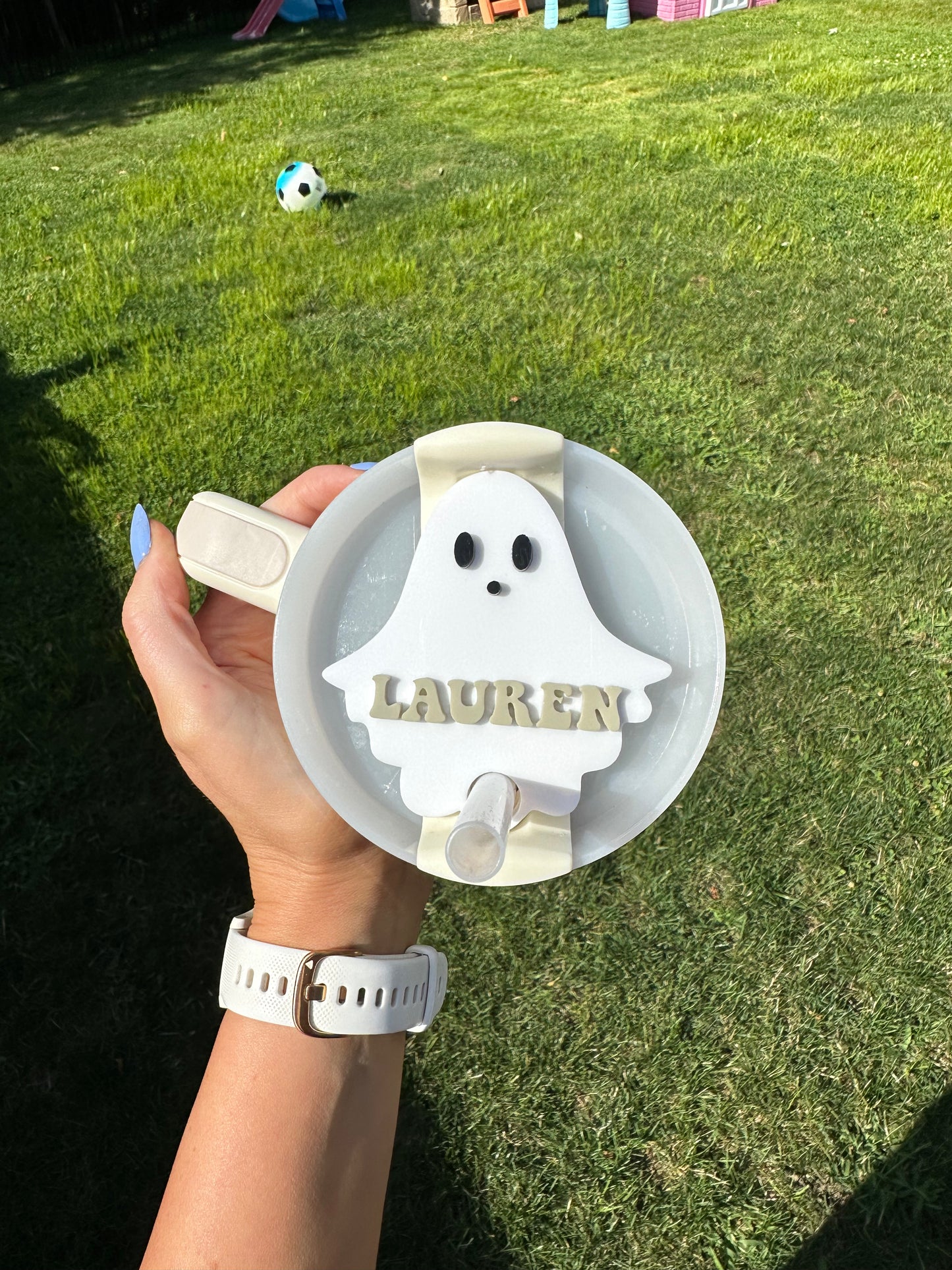 Halloween Stanley cup tags 40oz, ghost tumbler plates, name plates, tumbler tags