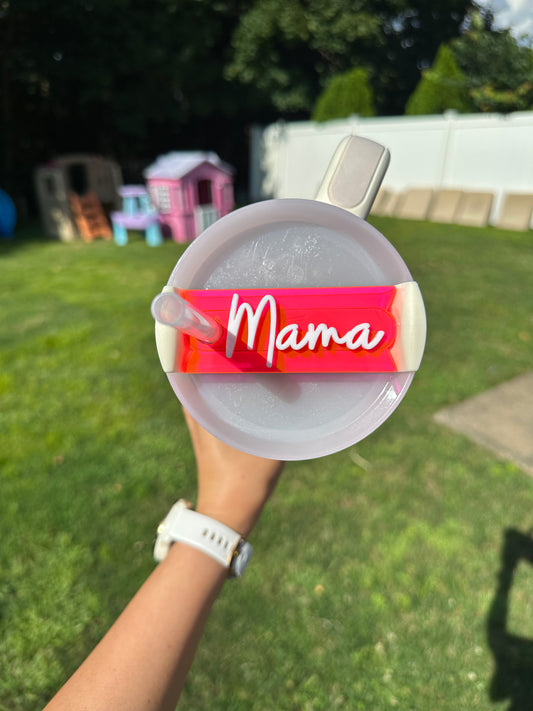 30 & 40 oz tumbler name plate | water bottle name tag | name plate for water tumbler