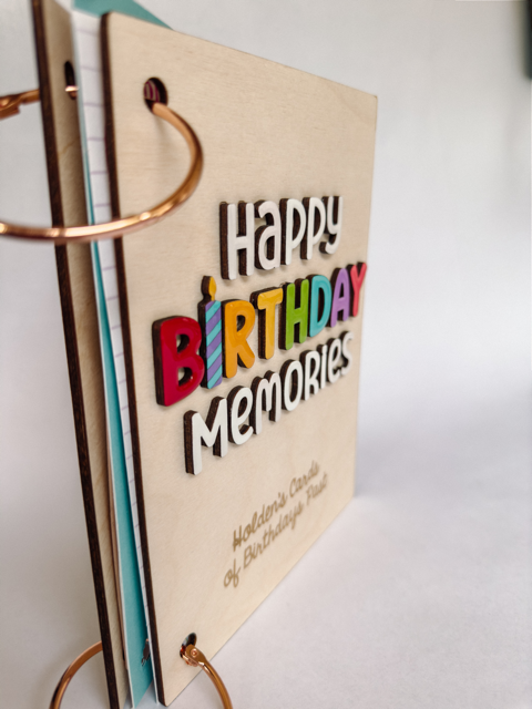 Custom Birthday card Binder