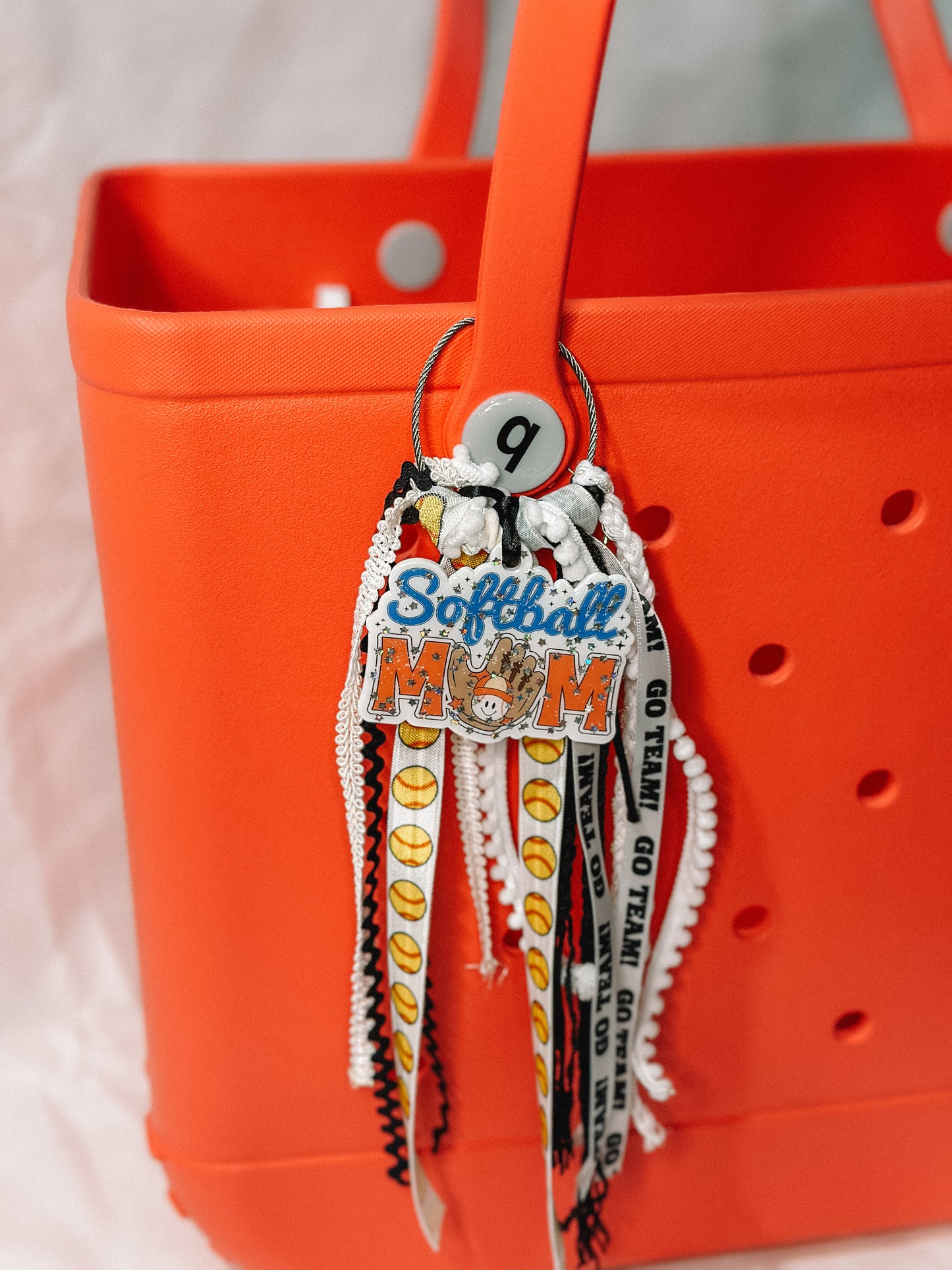 Softball Mom Bag Keychain