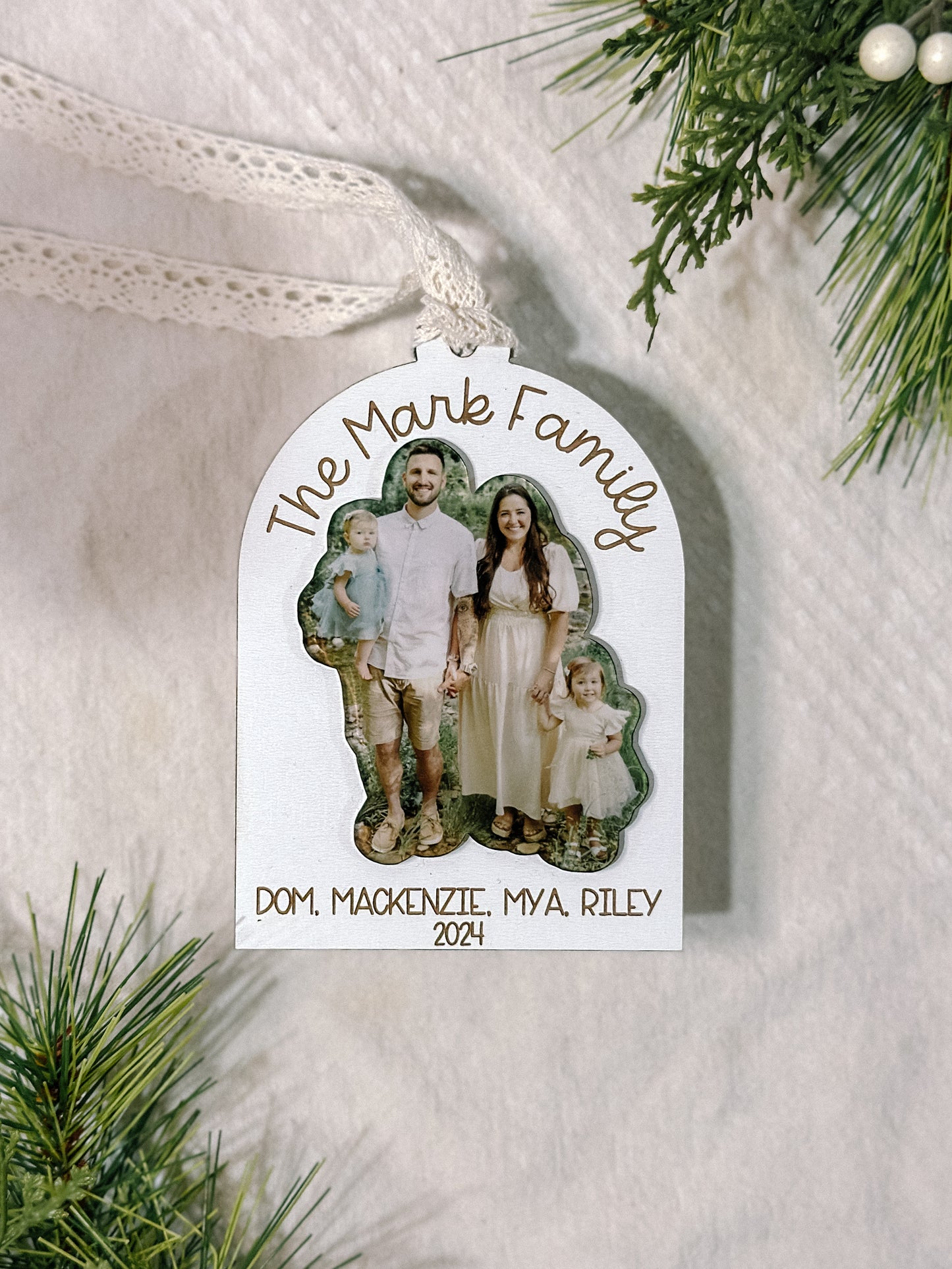 Custom Family Picture Ornament