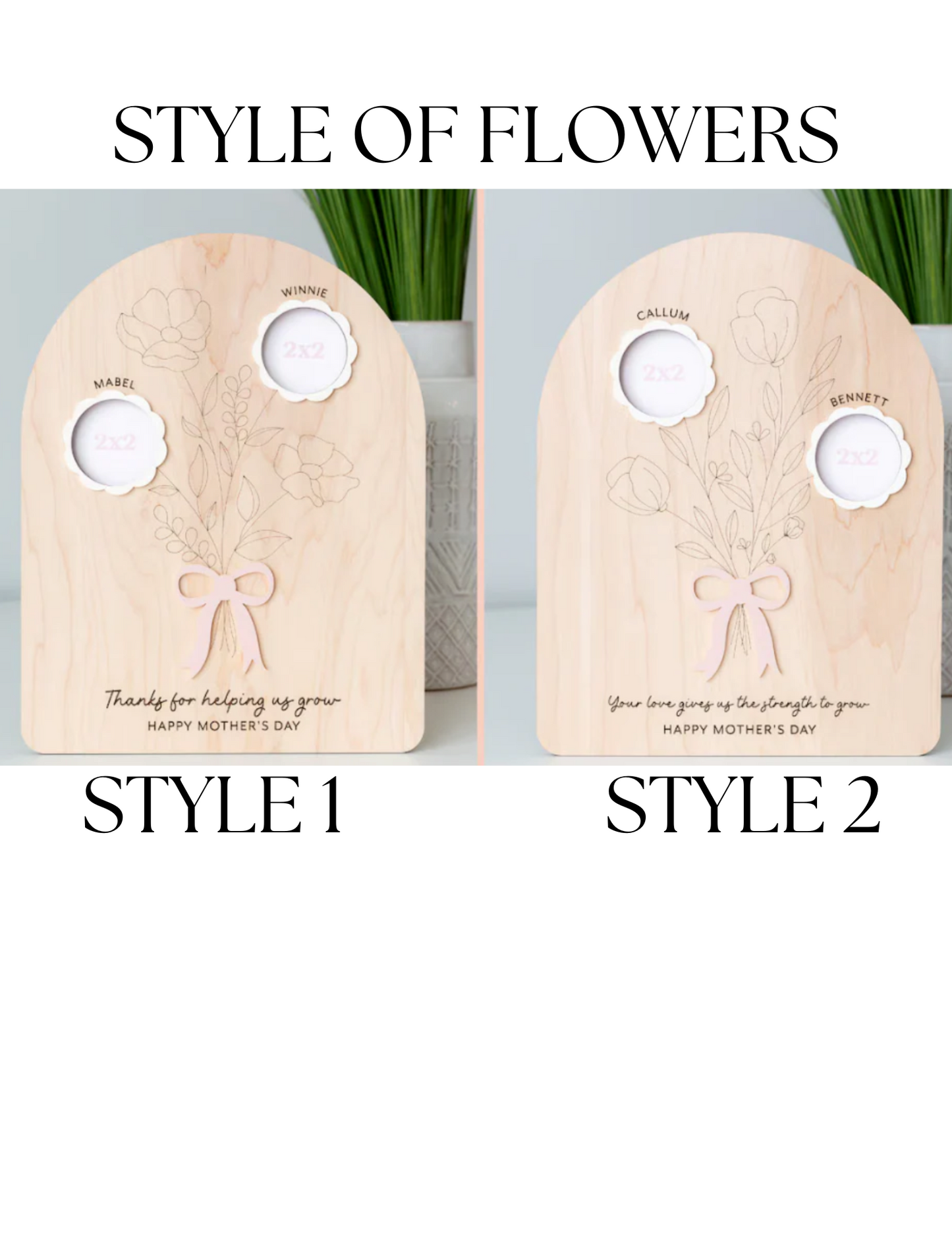 Mothers Day Flower Picture Sign