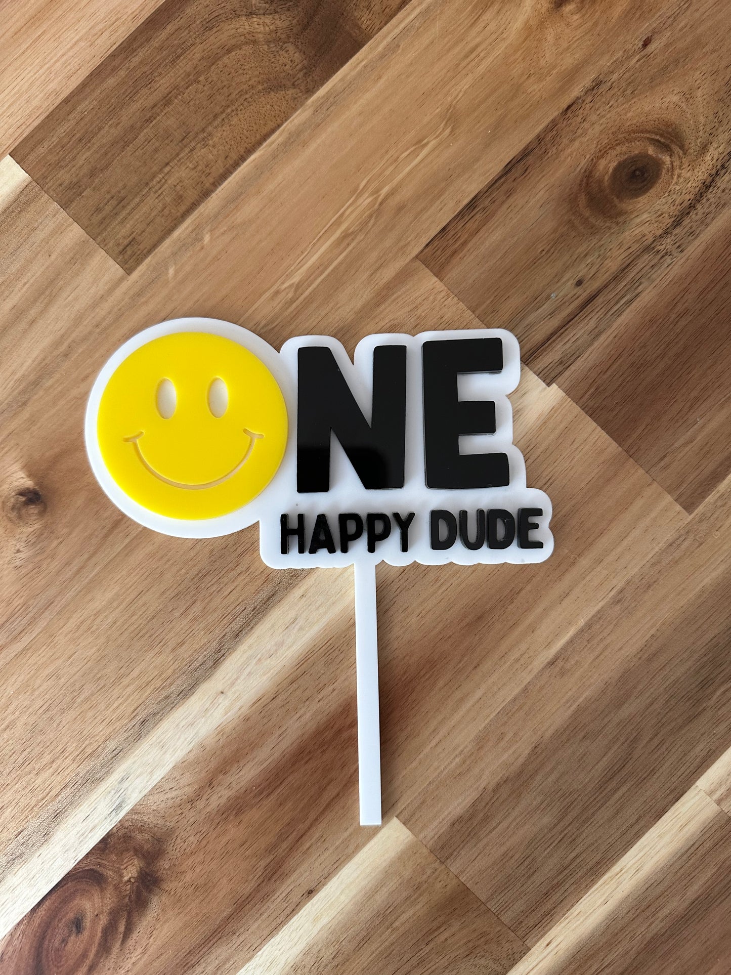 3D Cake topper One Cool Dude