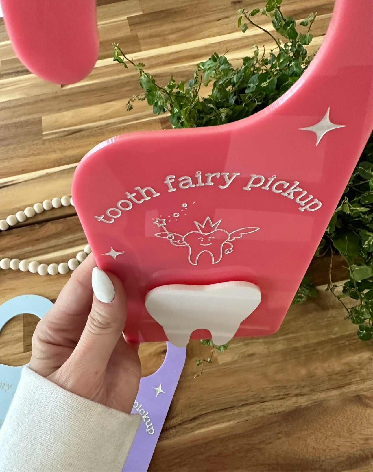 Tooth fairy door hanger