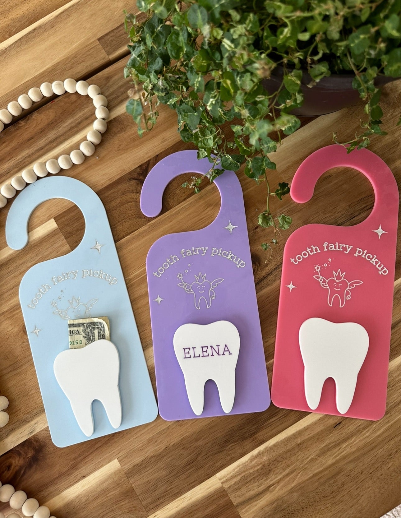 Tooth fairy door hanger