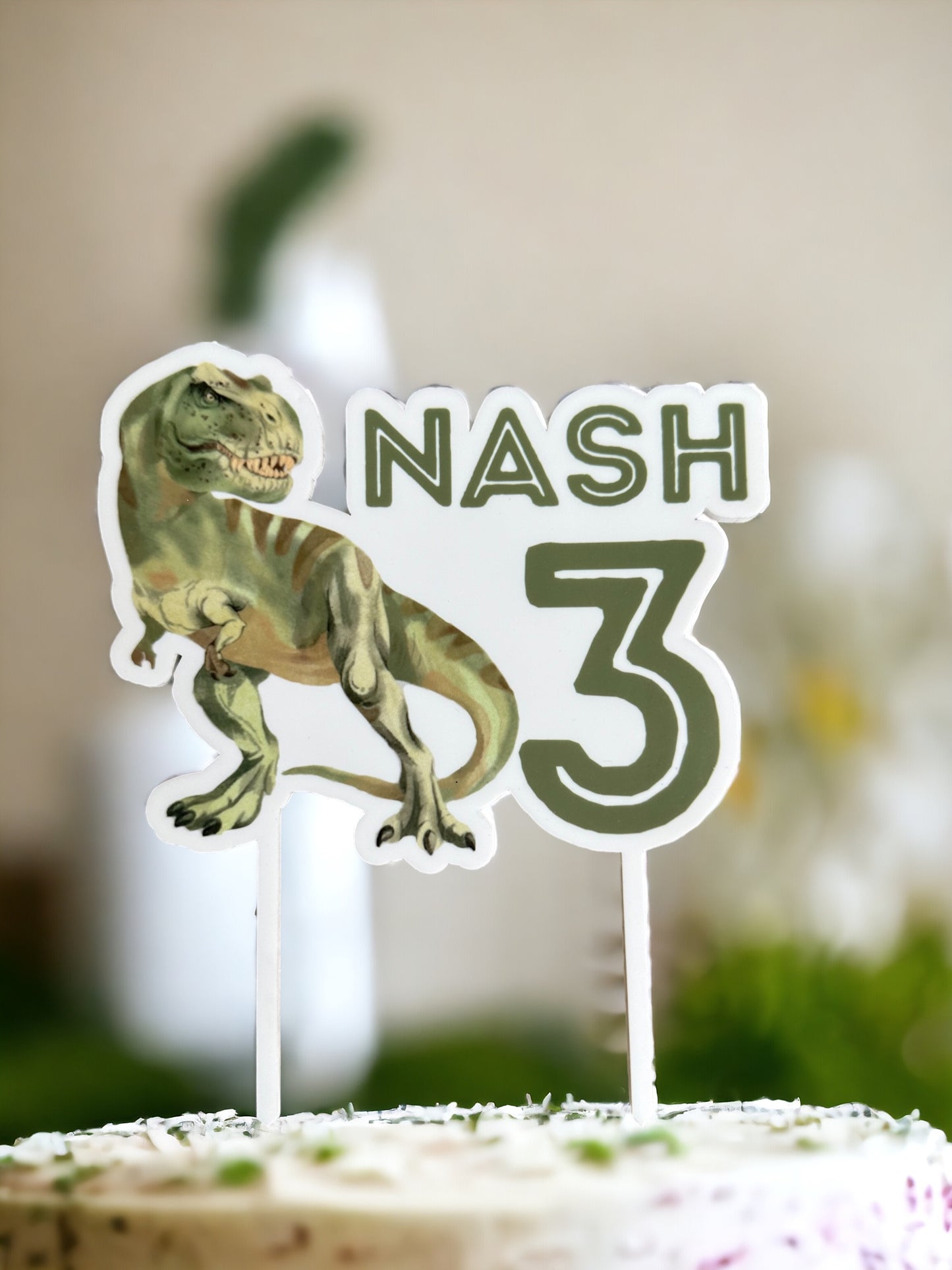 Custom Acrylic Sublimated Cake Topper