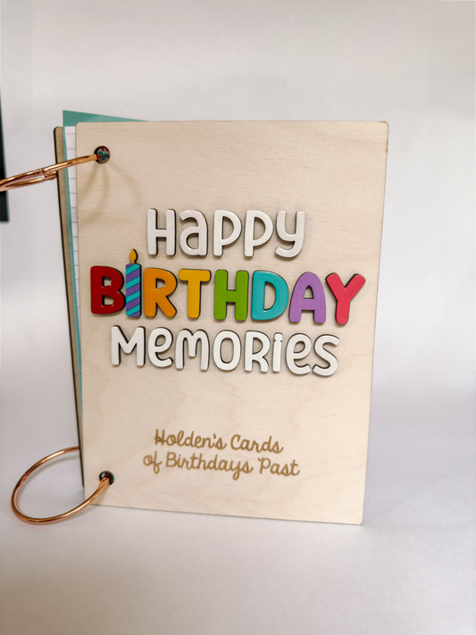 Custom Birthday card Binder
