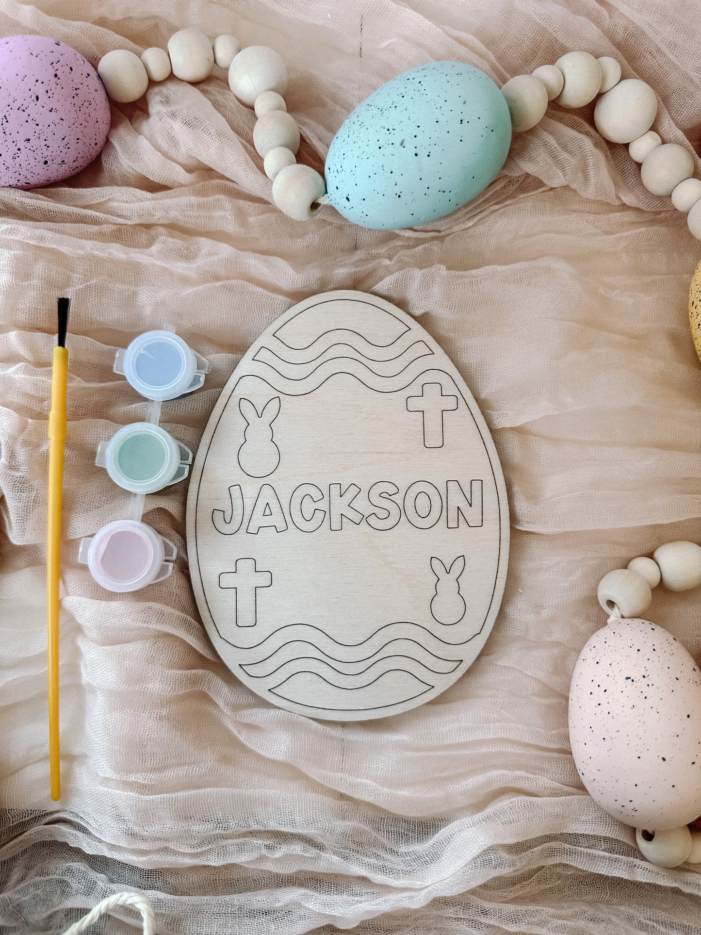 Easter Egg Paint Kits with paint and brush