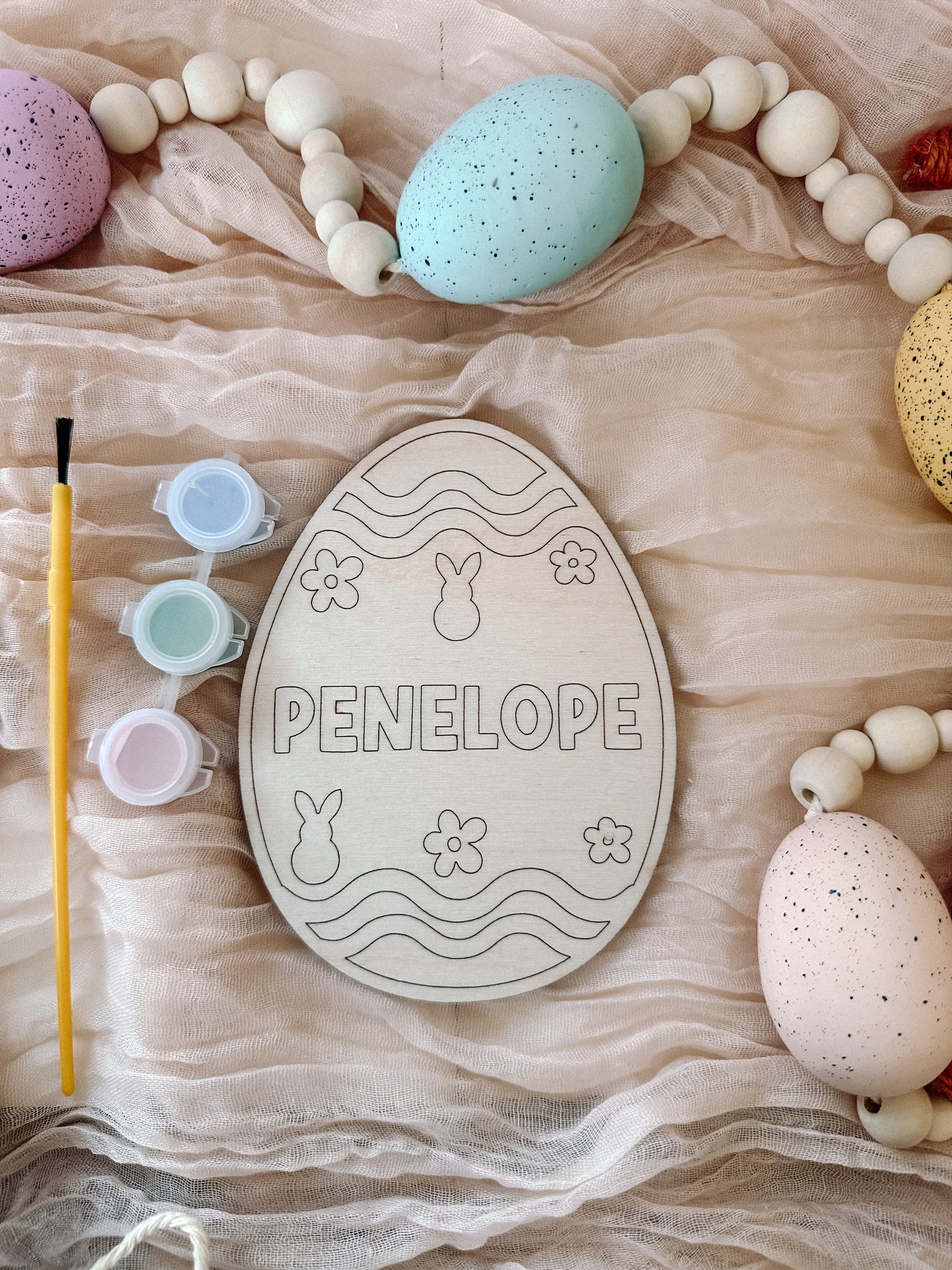 Easter Egg Paint Kits with paint and brush