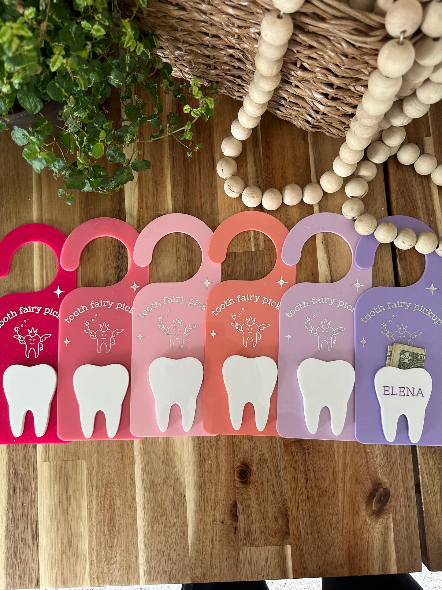 Tooth fairy door hanger