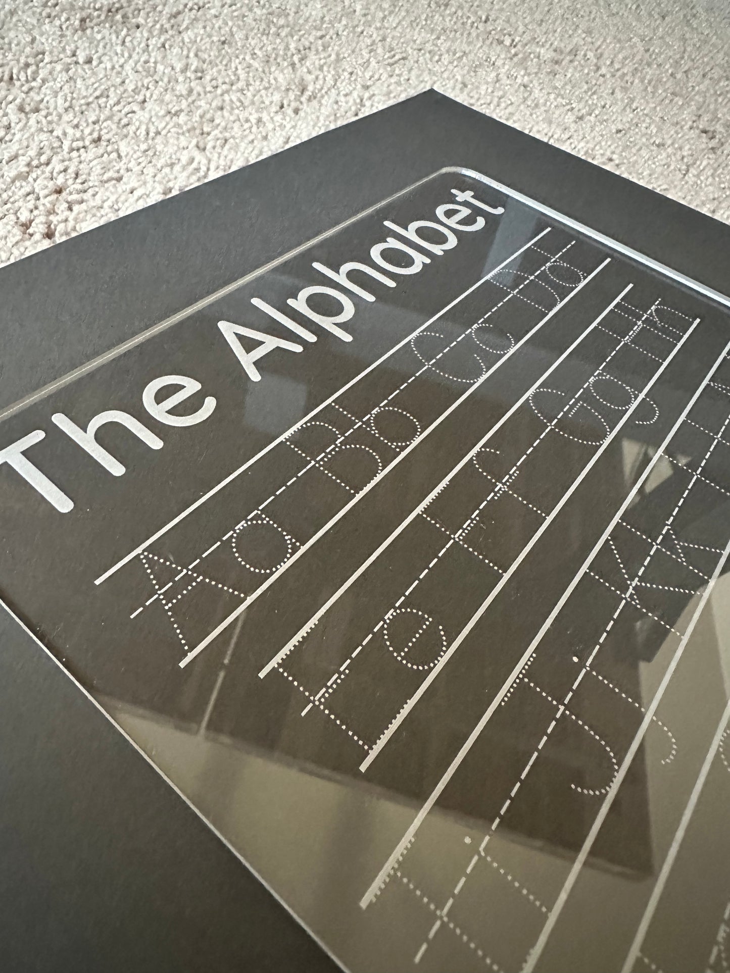Tracing Alphabet Board